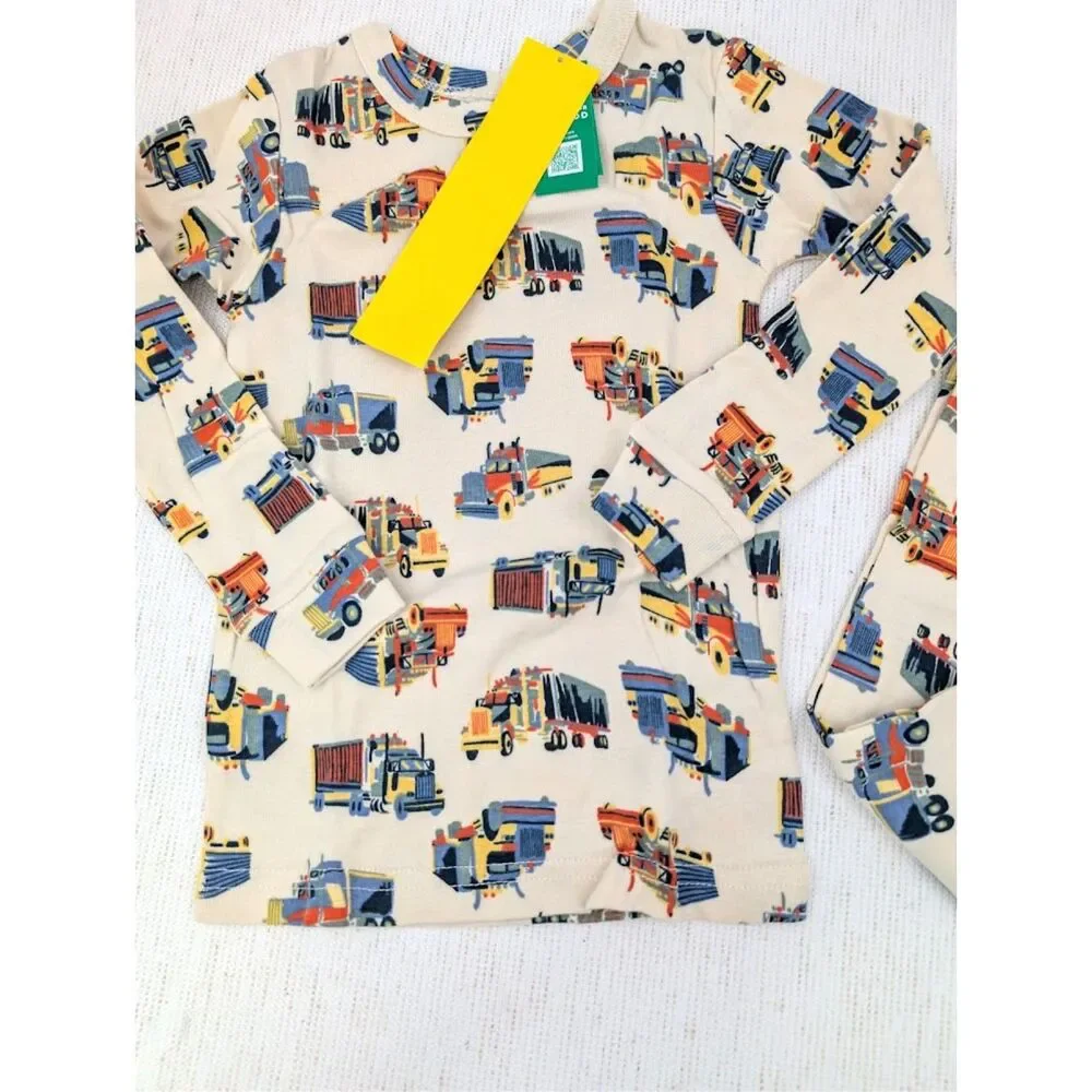 BabyGap 100% Organic Cotton Trucks Pj Set 3 Years Old